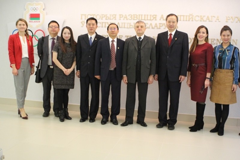 Chengdu’s Sport University delegation visited the National Olympic Committee of the Republic of Belarus 